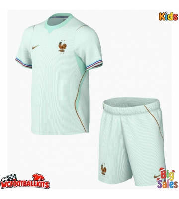 France Replica Away Stadium Kit for Kids World Cup 2026 Short Sleeve (+ pants)